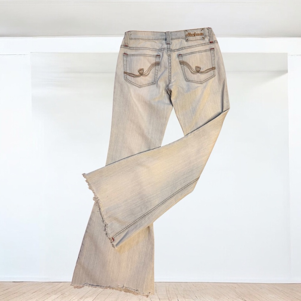 1217 Retro Ultralove Low Rise Super Flare Jeans 3R (27x31) Light Wash Stretch - Picture 10 of 14